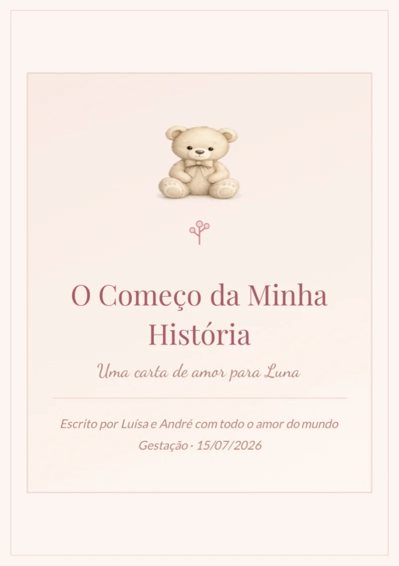 Capa do livro: O Começo da Minha História